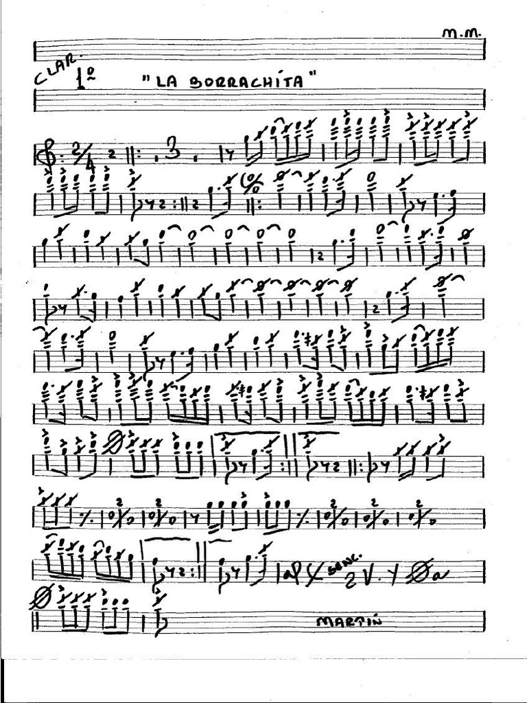 La Borrachita - Banda Mm Version 2 | PDF