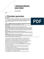 OMS Manual de Bioseguridad en Español