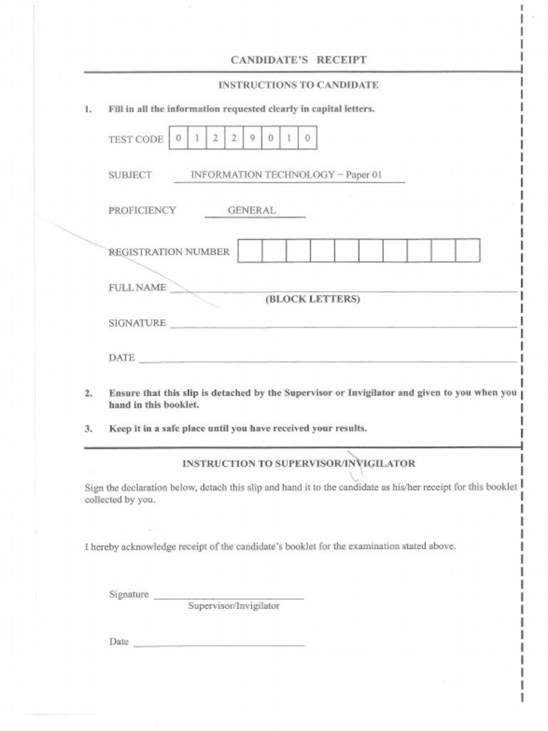 Csec It Mayjune p1 2024 | PDF