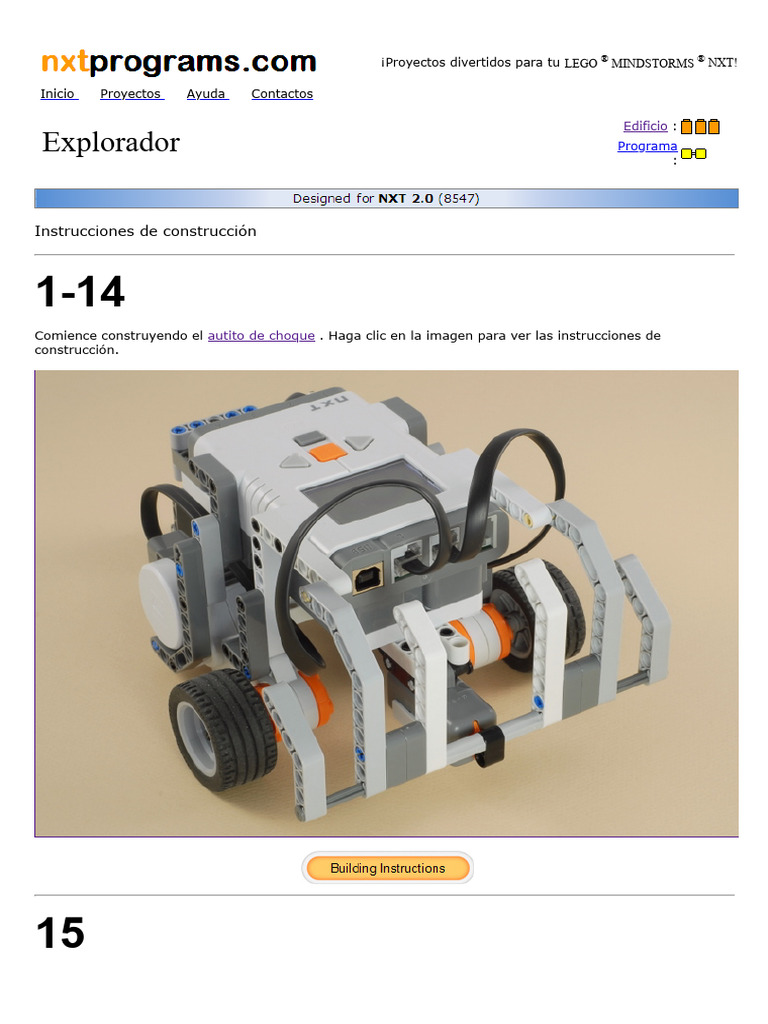 Instrucciones para el Explorador NXT | PDF