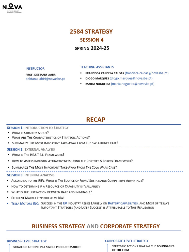 2584 Strategy Session 4 | PDF | Strategic Management | Leadership