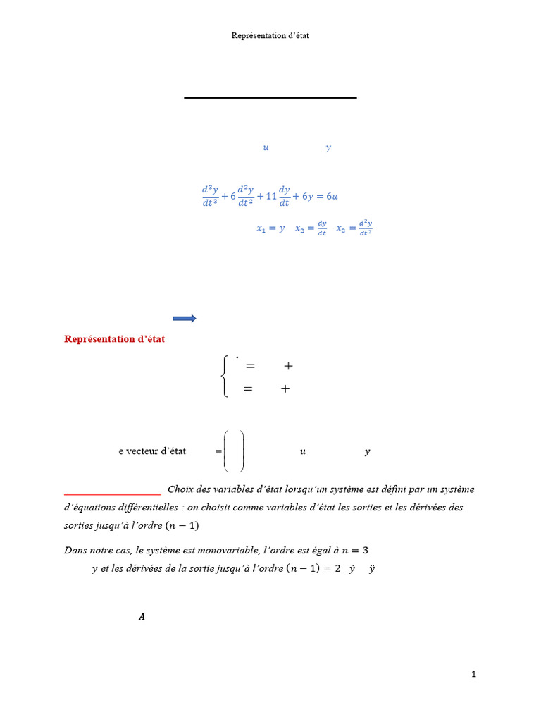 Correction Exercice 1 Systèmes Multivariables | PDF | Mathématiques ...