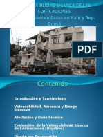 VULNERABILIDAD SISMICA DE LAS EDIFICACIONES (Presentación de Casos en Haití y Rep. Dom.)