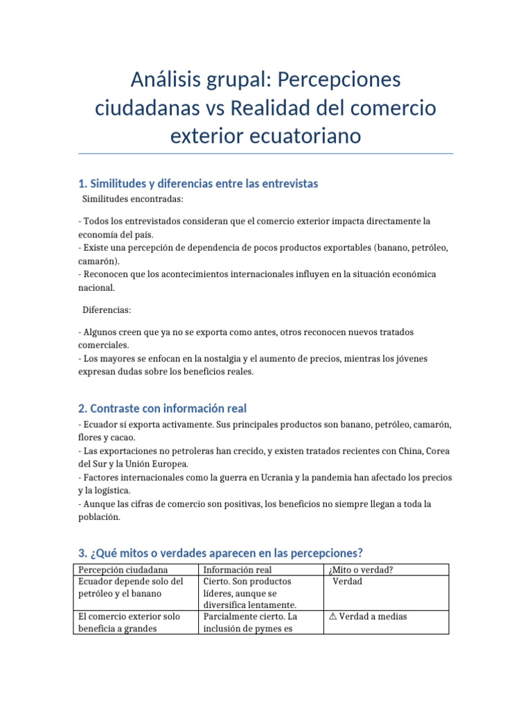 Analisis Actividad 2 Comercio Exterior | PDF | El comercio ...