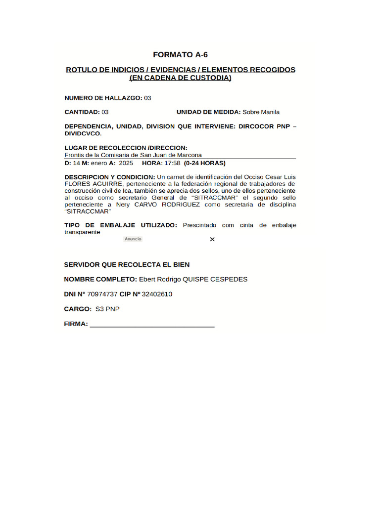 Clases de Rotulos | PDF