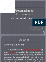 Bailment & Its Essential Elements