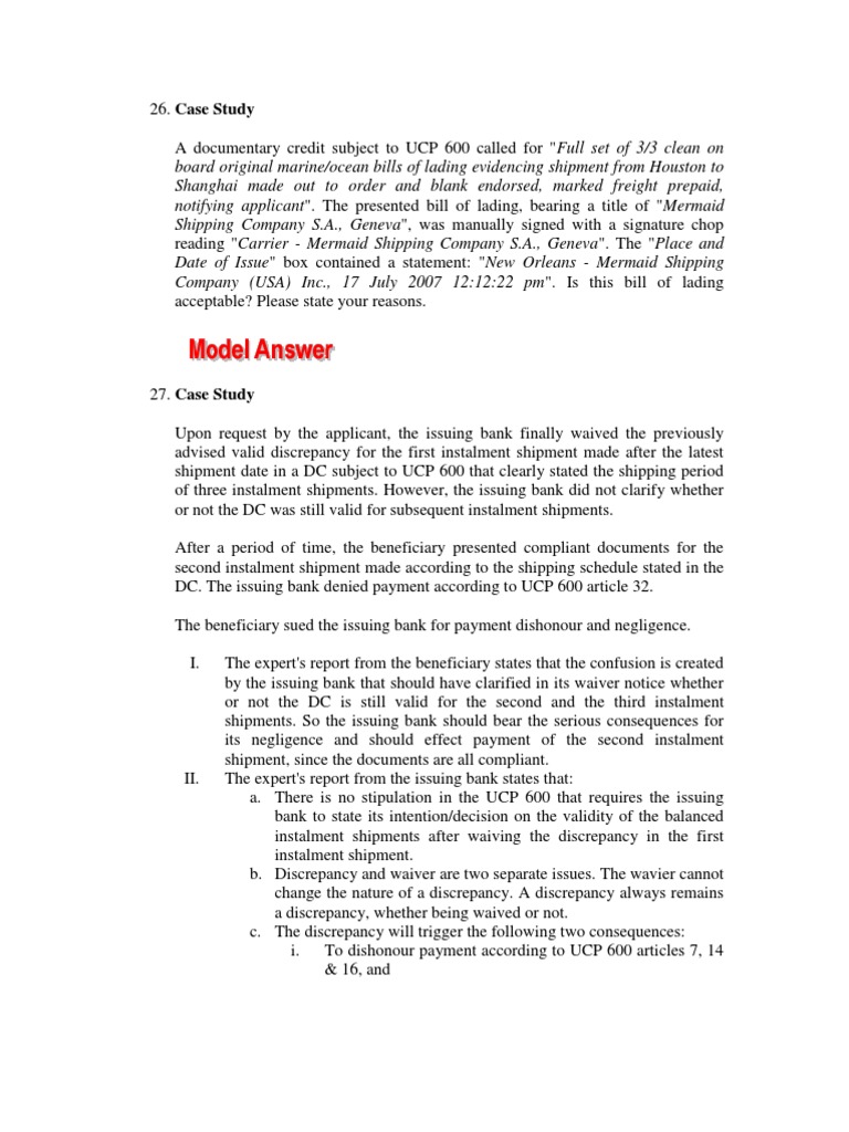 Letter of credit case studies pdf picture