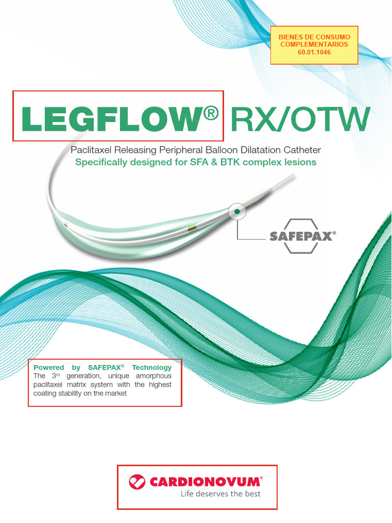 LEGFLOW® RX/OTW Paclitaxel Catheter | PDF | Heart | Internal Medicine