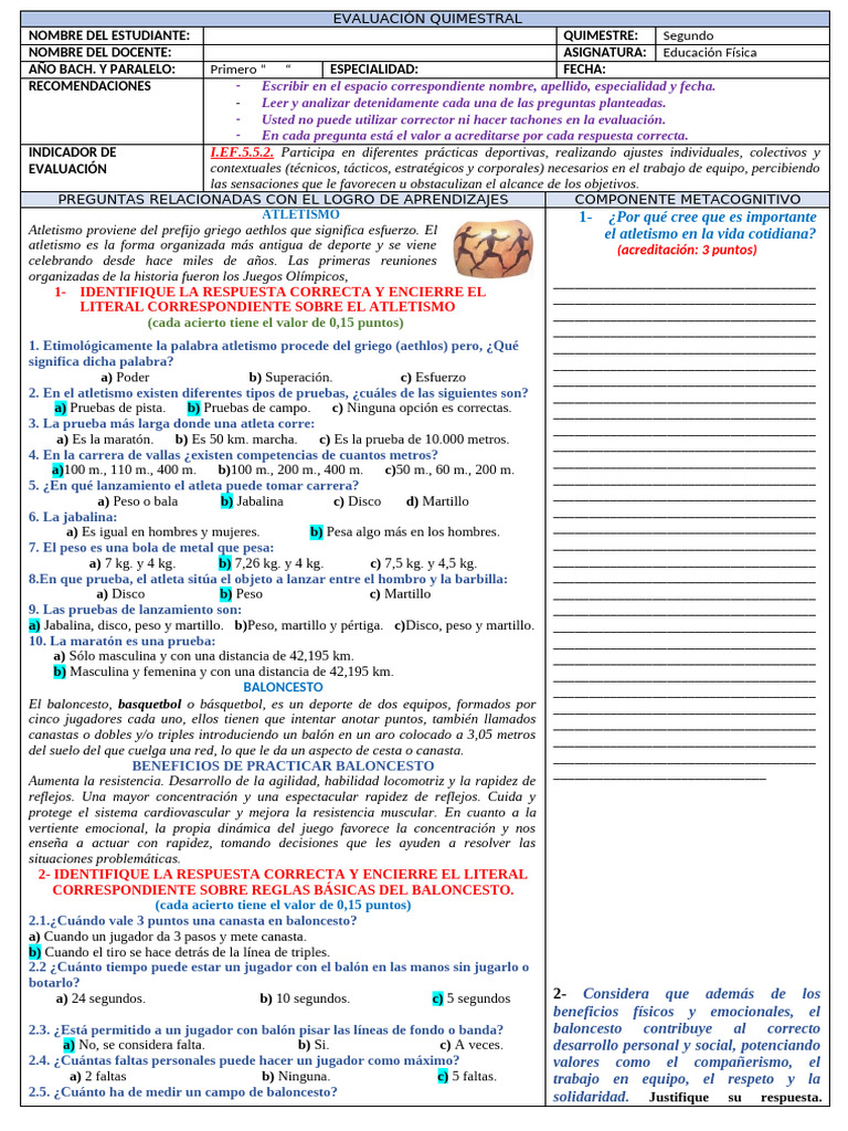 Actividades de Atletismo para Niños | PDF | Deporte del atletismo ...