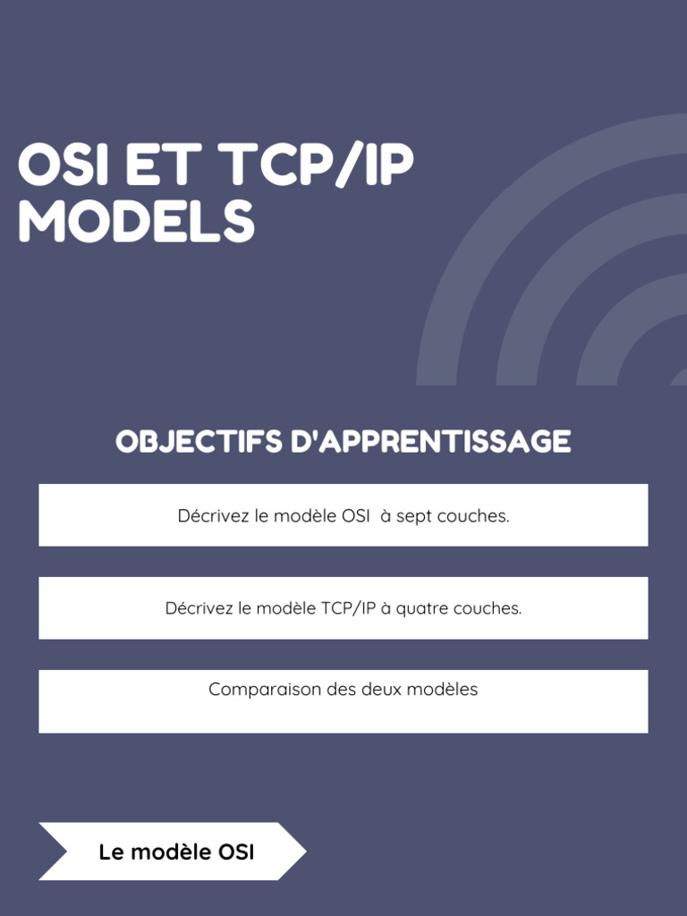 Modèles OSI et TCP/IP: Comparaison | PDF | Suite des protocoles ...