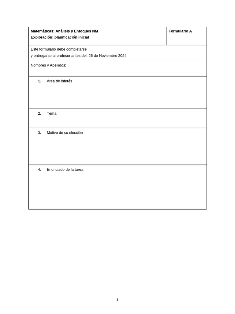 Formulario 1 - Ejemplo | PDF