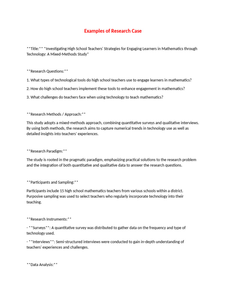 Engaging Math Learners with Tech Strategies | PDF | Qualitative ...