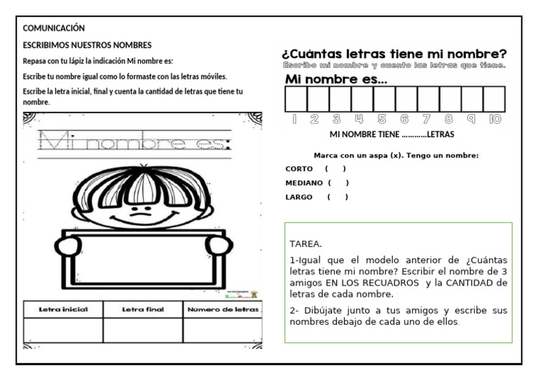 Ficha Comunicación 22 03 Escribimos Pdf