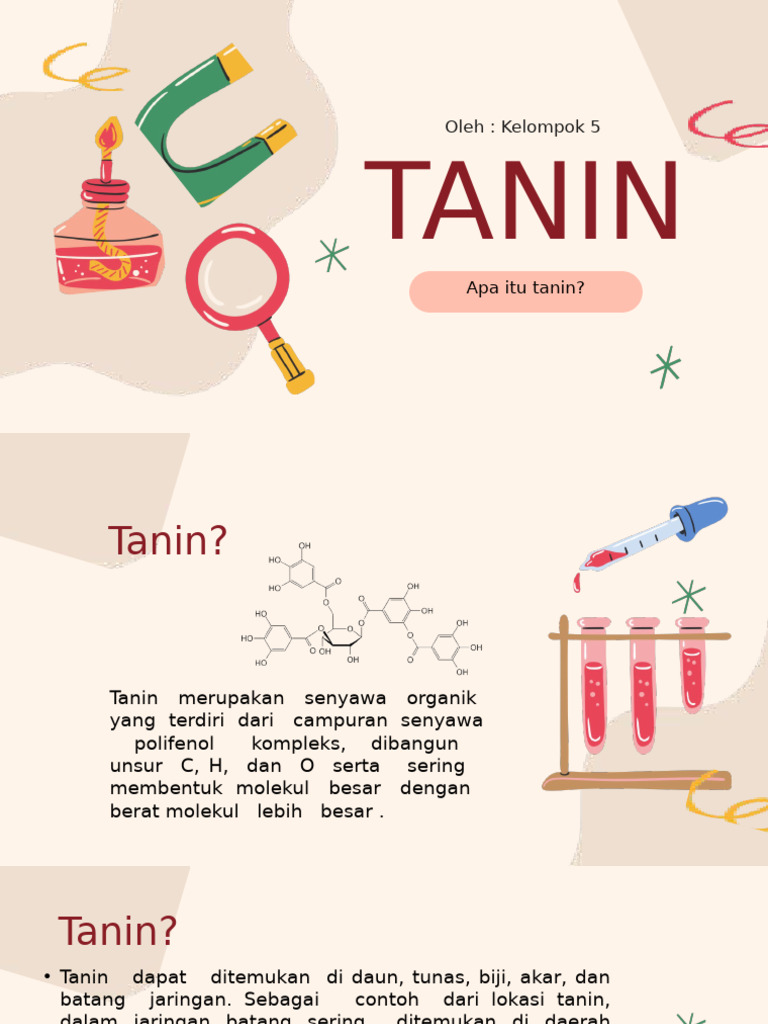 Pengenalan dan Sifat Tanin dalam Tumbuhan | PDF