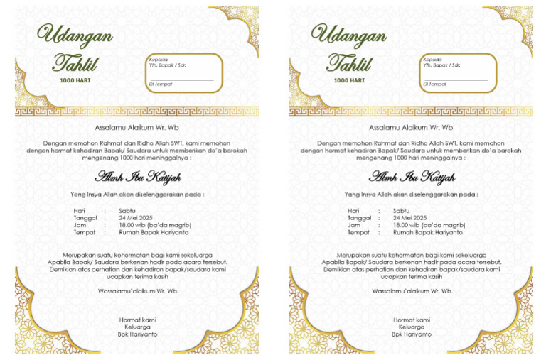 Undangan Desa | PDF