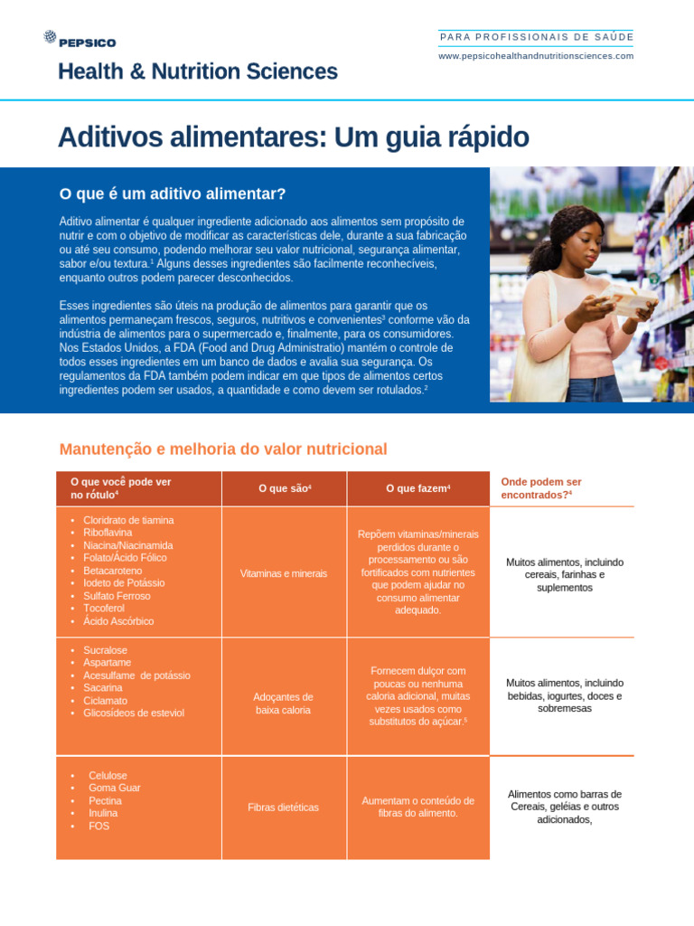 Aditivos Alimentares: Guia Prático | PDF | Vitamina | Preservação de ...