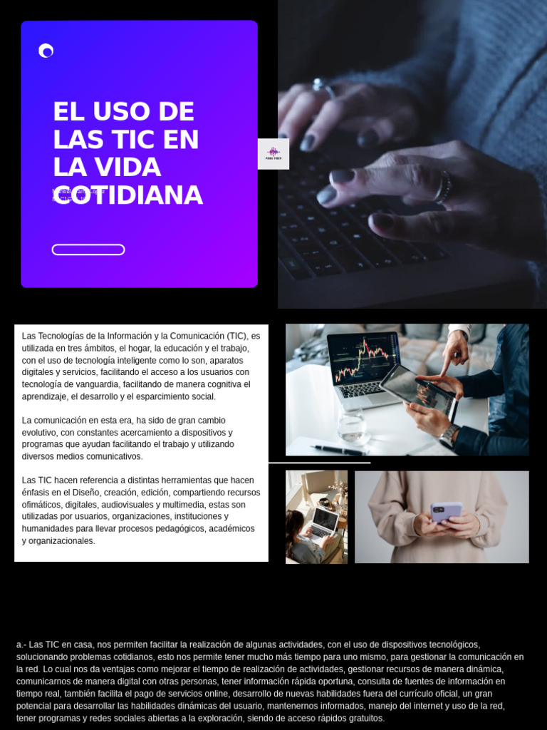 El Uso de Las Tic en La Vida Cotidiana | PDF | Tecnología de ...