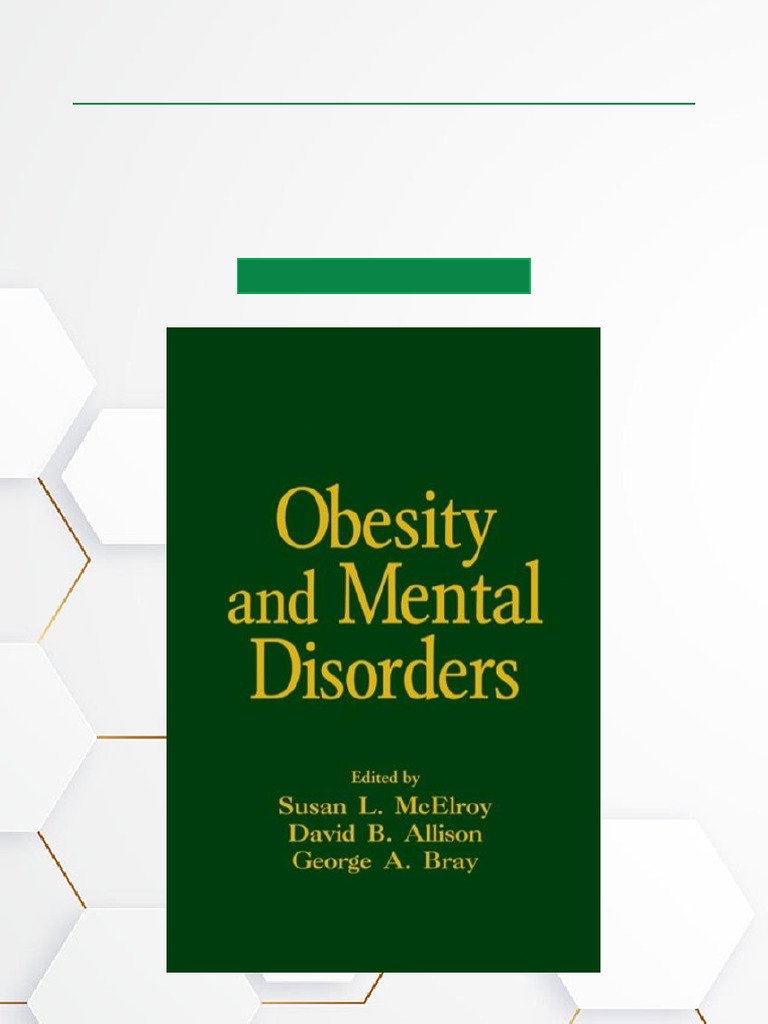 Obesity and Mental Disorders - 1st Edition Direct Ebook Download | PDF ...