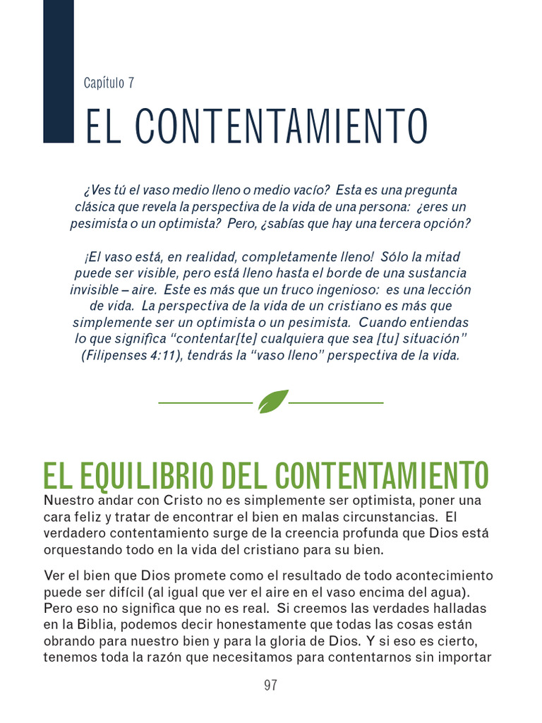 Claves para el Contentamiento Cristiano | PDF | Verdad | Pablo el apóstol