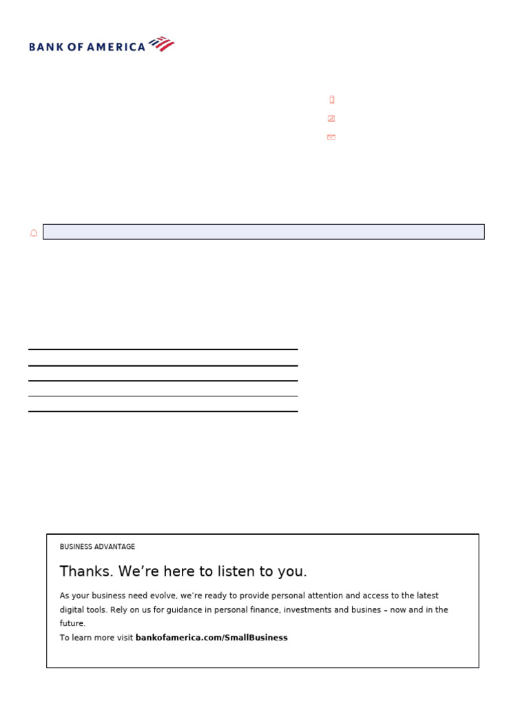 Business Interest Checking Summary | PDF | Credit Card | Banks