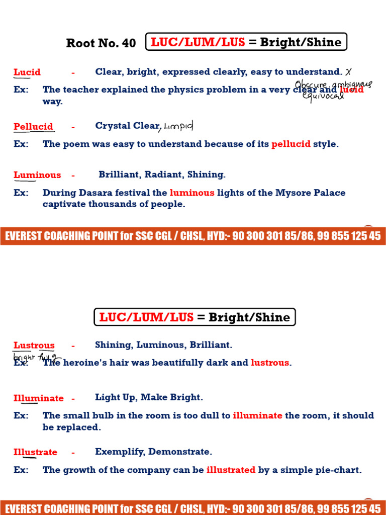 025ee4523f78a-ROOT WORDS CLASS NOTES - 8 16-08-2021 | PDF | Political ...