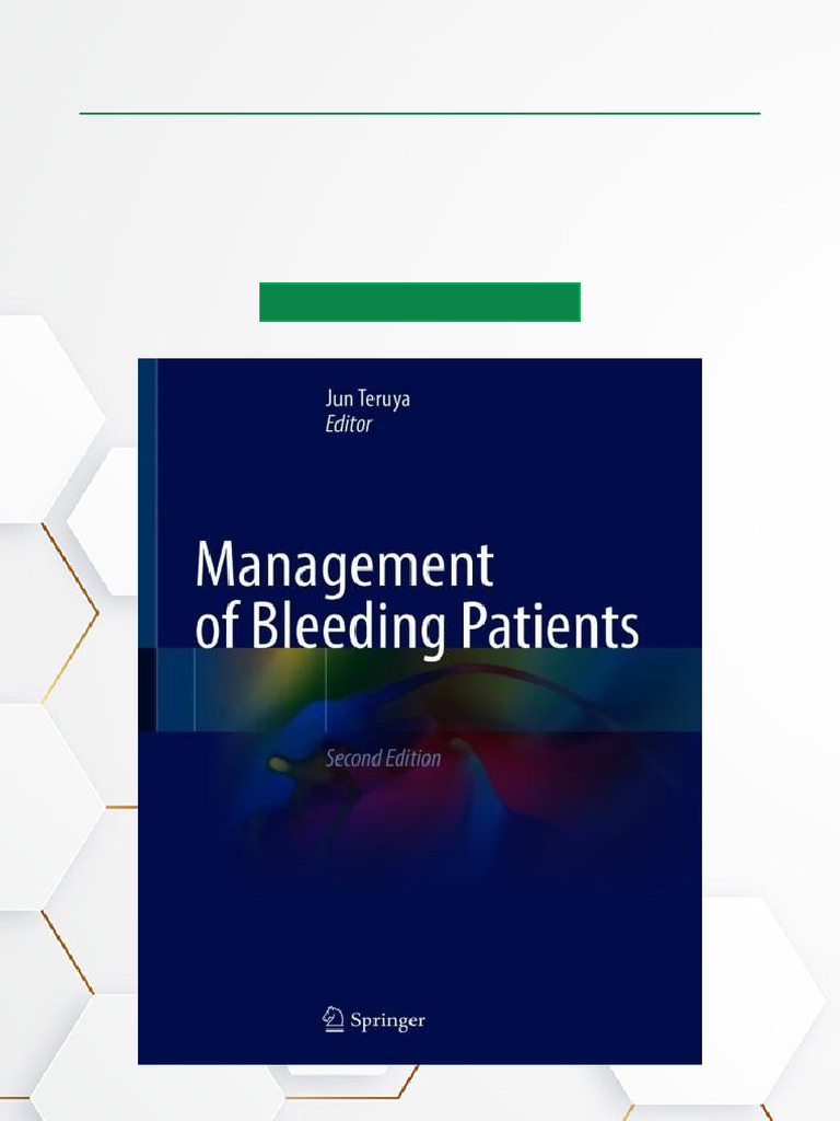Management of Bleeding Patients 2nd Edition Reference Book Download | PDF