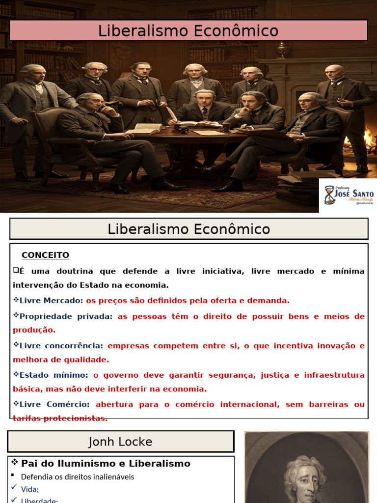 Filósofos Do LIberalismo Econômico | PDF | Economia | Mercado livre