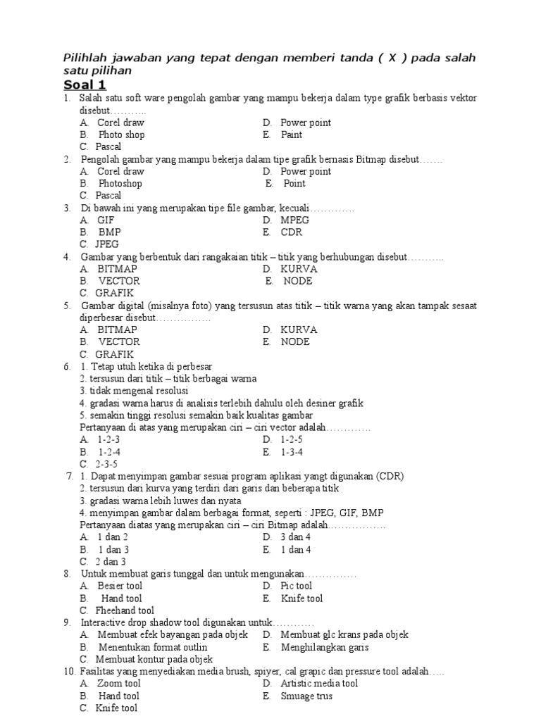 Soal Corel Draw