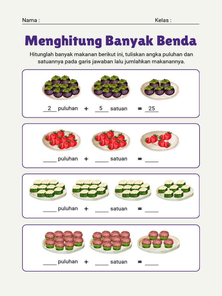 Mengenal Puluhan dan Satuan Bilangan | PDF