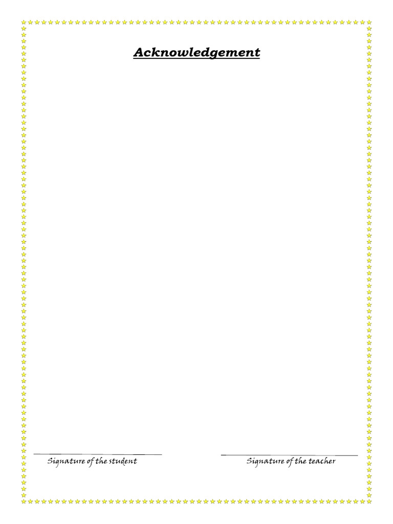 Acknowledgement | PDF