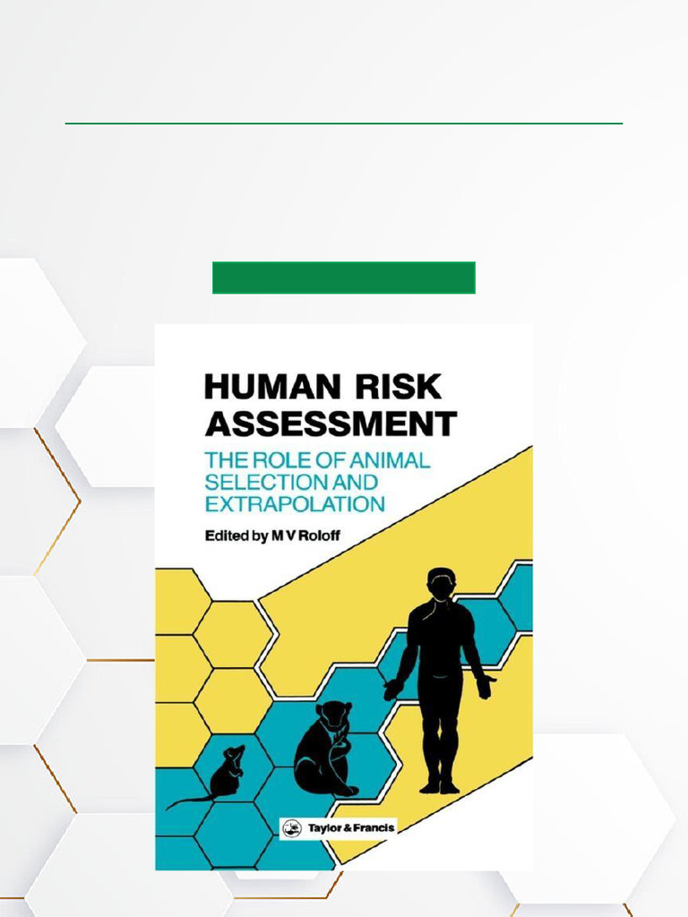 Animal Extrapolation in Risk Assessment | PDF | Toxicology | Toxicity