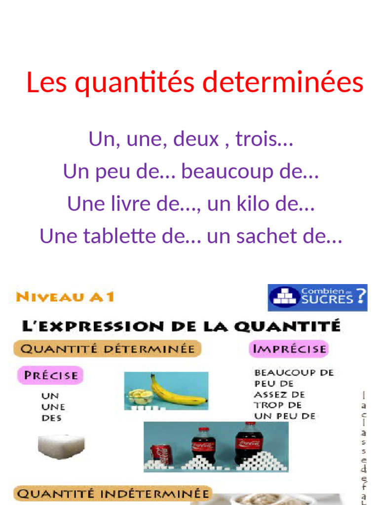Les Quantités Determinées | PDF