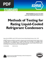 ASHRAE STANDARDS-list | PDF | Air Conditioning | Water Heating