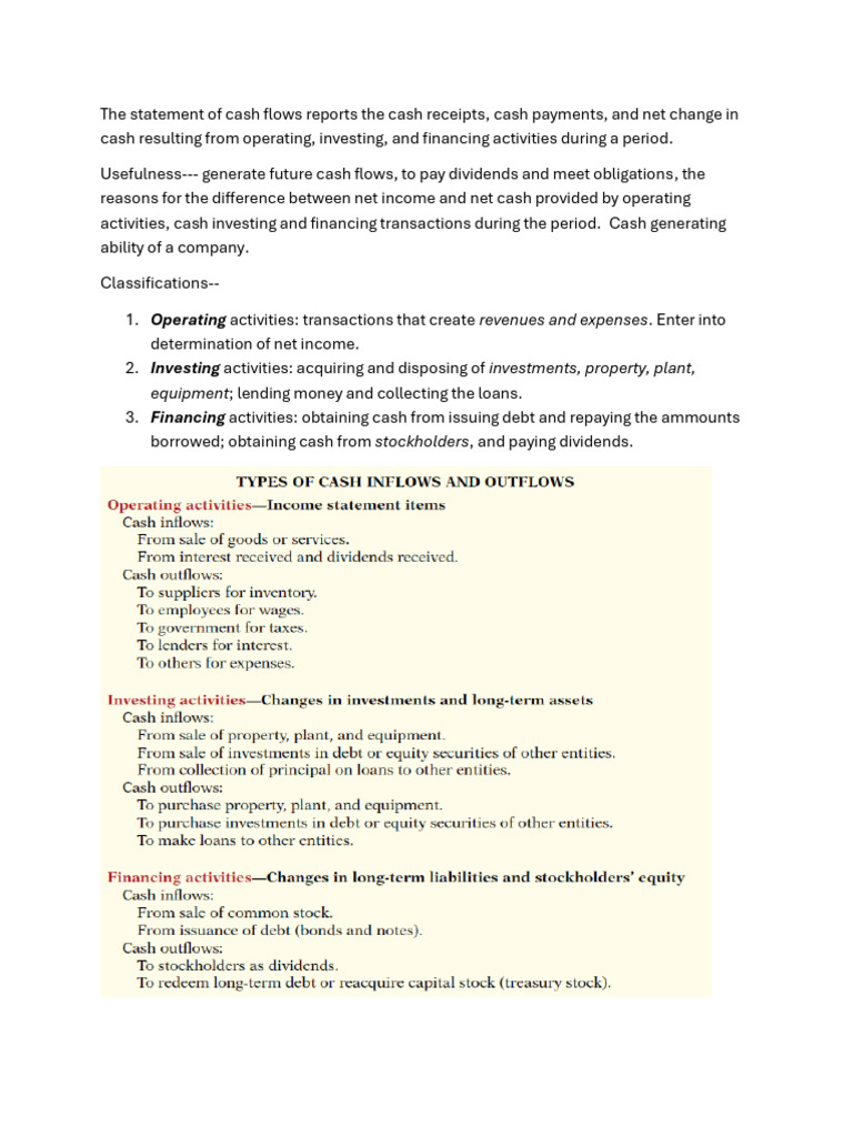 Act201 17 | PDF | Expense | Cash Flow Statement