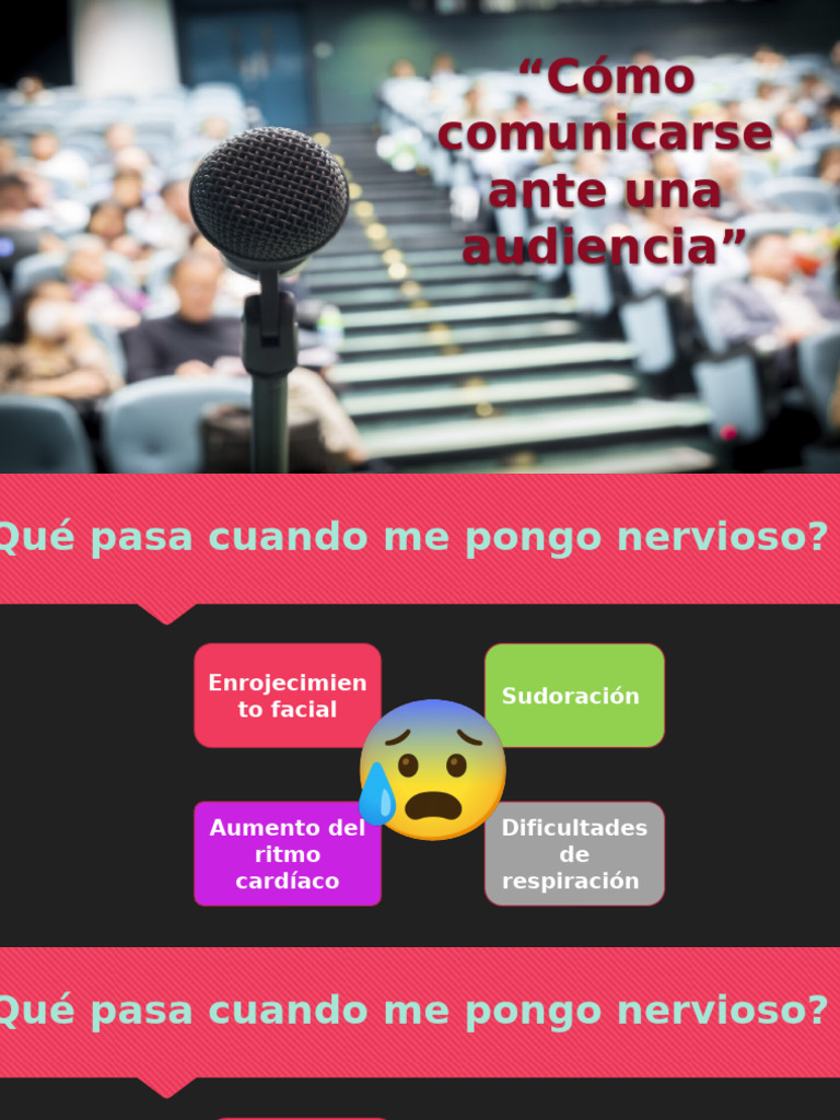 Cómo Comunicarse Ante Una Audiencia | PDF