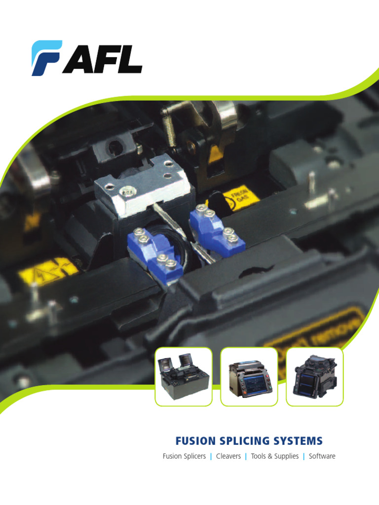 Fusion Splicing Equipment & Support | PDF | Optical Fiber | Electrical ...