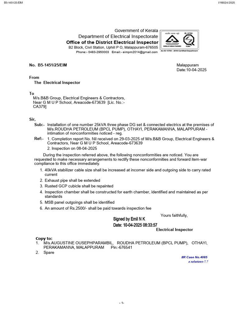 Electric Inspector | PDF | Electrical Engineering