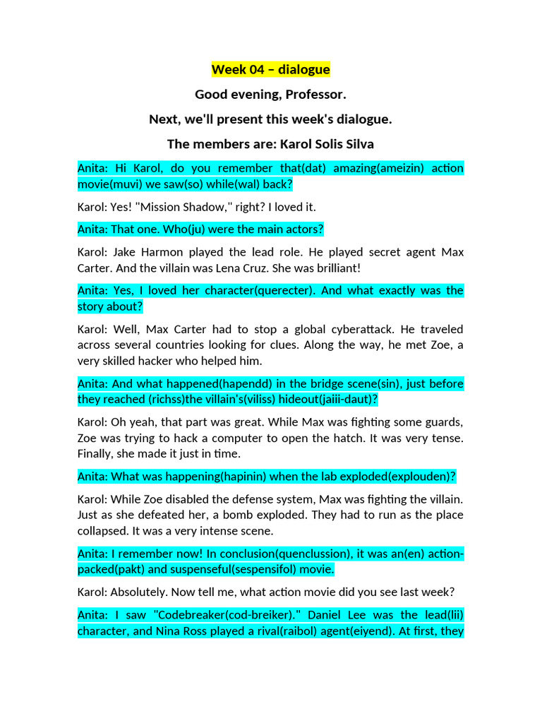 WEEK 04_DIALOGUE | PDF