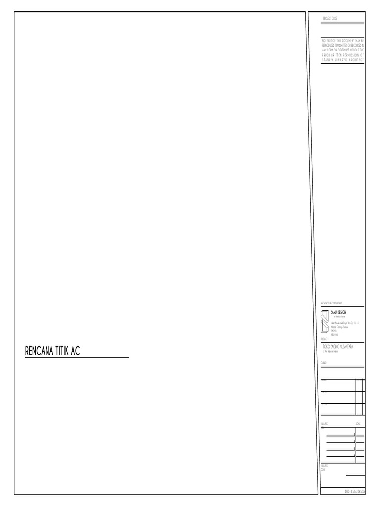 AC Plan for Toko Daging Nusantara | PDF