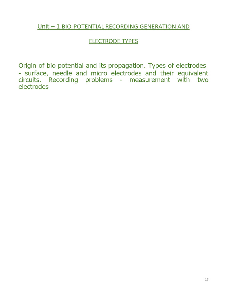 Bioelectric Potentials and Measurement | PDF | Action Potential ...