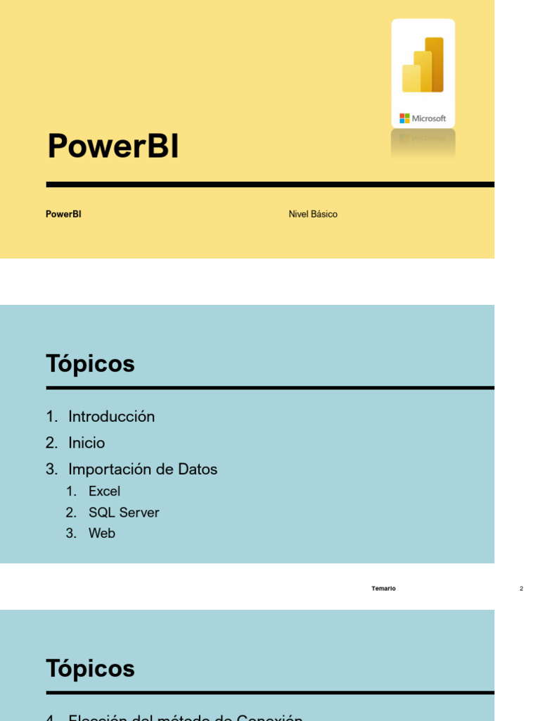 Guía Básica de Power BI: Importación de Datos | PDF | Servidor SQL de ...