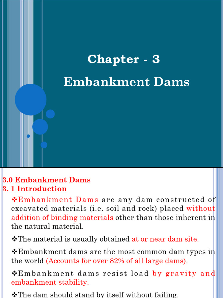 Embankment Dam Design Principles | PDF | Soil Mechanics | Dam