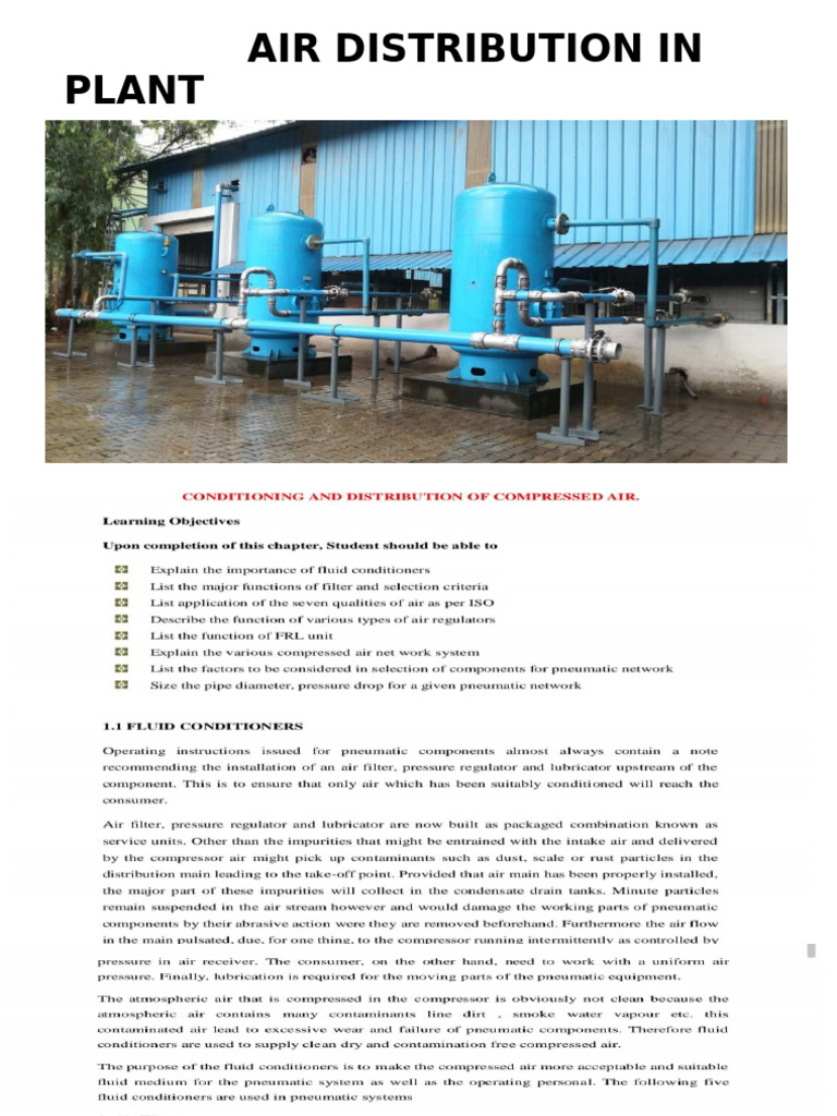 Air Distribution in Plant | PDF