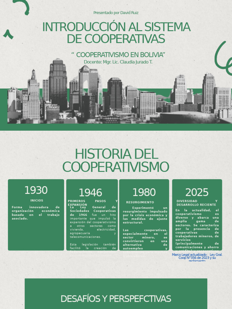 Cooperativismo en Bolivia: Historia y Desafíos | PDF | Cooperativa ...