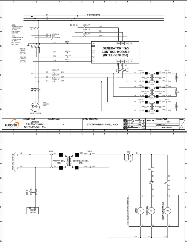 Generator Control Module Wiring Diagram | PDF | Relay | Electronic ...