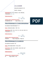 Fiches D'étalonnages