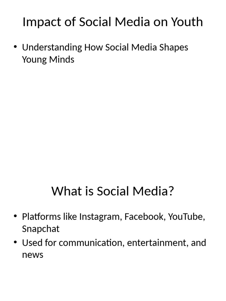 Impact of Social Media On Youth | PDF