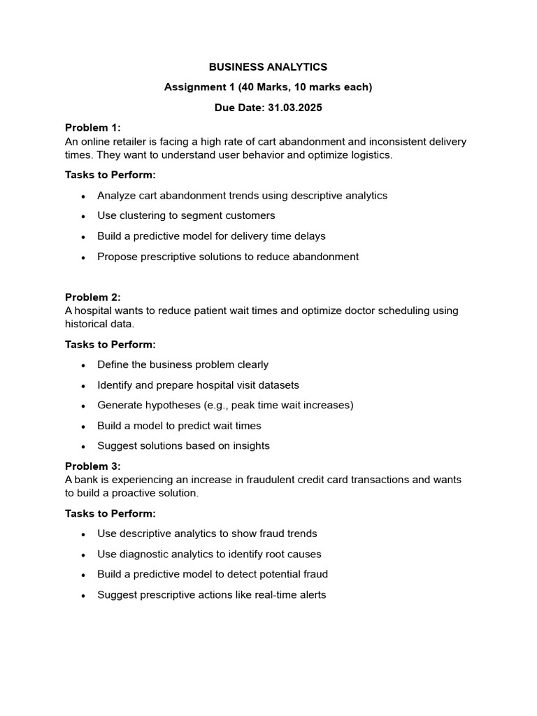 Assignment 1 Ba | PDF