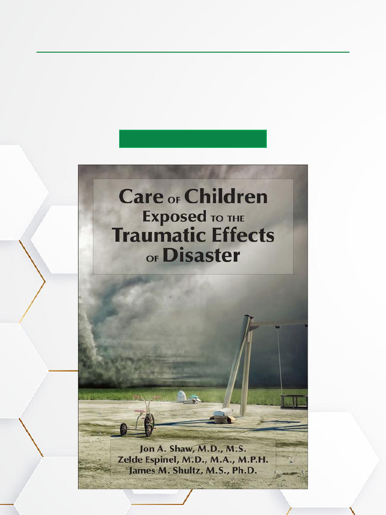 Supporting Children After Disasters | PDF | Psychological Trauma ...