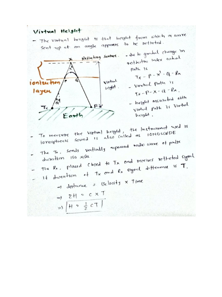 Virtual Height and Skip Distance | PDF